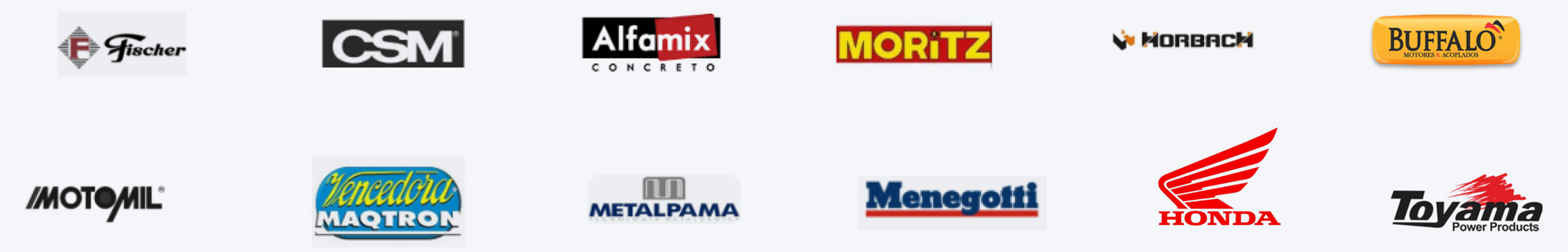 Algumas das marcas que trabalhamos